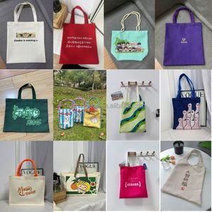 Wholesale Custom Eco-Friendly Recycled Cotton Canvas Tote <b>Bag</b> with Rope Handle Zipper Closure <b>Large</b> Capacity Shopping <b>Gift</b> <b>Bag</b> - Product Image 6