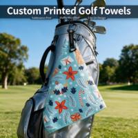 Serviette de golf en microfibre à motif gaufré personnalisée Eastsunshine, logo personnalisé, sublimation
