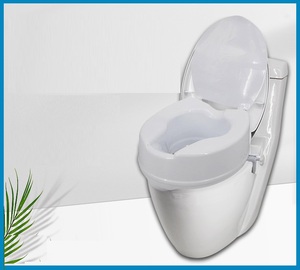 Siège de <span class=keywords><strong>toilette</strong></span> surélevé de 4 pouces avec couvercle Rehausseur de siège d'assistance de <span class=keywords><strong>toilette</strong></span> - Product Image 6