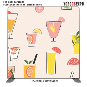 Backdrop Photobooth Kain Tension Custom Printing Portable 8ft dengan Sarung Bantal - Product Image 1