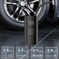 Pompe à air portable intelligente pour voiture, 4500 mAh, sans fil, gonflable, pression des pneus, charge USB, pompe à air multifonction d'urgence pour moto