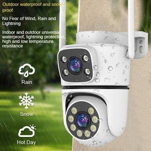 TUYA Smart Life Kleuren Nachtzicht Bewegingsdetectie Beveiligingscamera Afstandsbediening Rotatie PT Draadloze Wifi Dubbele Lens Beveiligingscamera - Product Image 4