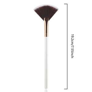 Brocha de Maquillaje Grande en Forma de Abanico, de Madera y Pelo Sintético, <span class=keywords><strong>para</strong></span> Aplicar Maquillaje de Alto Brillo, Iluminador, Colorete, Polvo y Corrector - Product Image 6