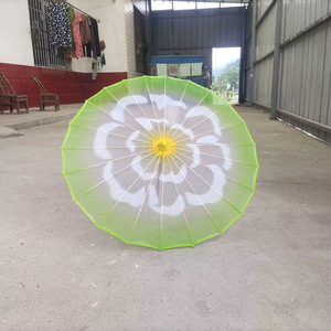 Dd4143 Trung Quốc DIY Craft Giấy Ô dù đám cưới trần trang trí Handmade đạo cụ khiêu vũ wwood xử lý trong suốt lụa ô - Product Image 4