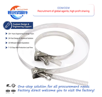 Collier de serrage rapide Junchuang en acier inoxydable 304 de type américain 9-11 mm, robuste, garantie 3 ans, usage industriel général