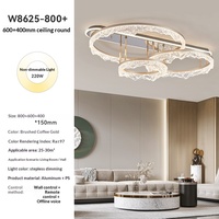 Plafonnier LED de luxe moderne / Lampe en acrylique effet craquelé, super lumineux 6000K, pour hall et chambre principale, télécommande