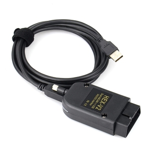 NIEMOGH VCDS HEX <span class=keywords><strong>VAG</strong></span> Cable de herramienta de diagnóstico automático 25,3 HEX V2 OBD2 Cable de codificación largo ATMEGA162 16V8 FT232RQ - Product Image 2