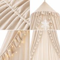 Moustiquaire de lit 100 % polyester, baldaquin de princesse rêveuse pour la décoration de la maison et de la chambre de bébé
