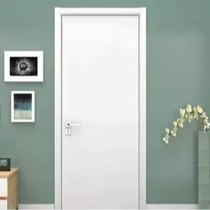 Porte Interne per Camera da Letto in Legno Massello di Alta Qualità, Verniciate di Bianco, Colore Personalizzabile, Design Moderno, Porte a Battente per Supermercati e Ville - Product Image 2