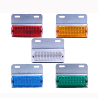 Feu de position latéral LED 24V universel pour camion, bande lumineuse d'avertissement anti-collision arrière pour remorque et poids lourd