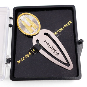 Cheap Metal Craft Items Unique Metal Metal Bookmark Souvenir Gift with Packing