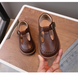 Zapatos de Cuero para Bebés y Niños Pequeños, Zapatos de Vestir con Hebilla en T para Niñas, Nuevos Zapatos Transpirables de Cuero Suave Personalizados - Product Image 4