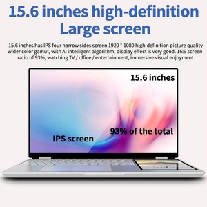 Nuovo computer portatile Nuevo 15.6 "+ 7" Dual Touch Screen 180 grado di apertura vincere 11 Intel N95 retroilluminazione tastiera doppio schermo portatile - Product Image 3