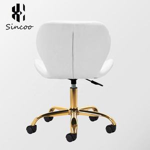 Manufacturer Pu <b>Leather</b> Padded Beauty Salon Technician Chair Height Adjustable Metal Nail Salon High Back Swivel Tool Chairs - Product Image 4