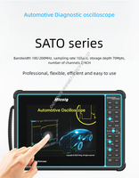 Oscilloscope numérique Micsig SATO2002, bande passante de 200 MHz, fonctions de diagnostic automobile multiples