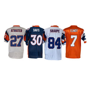 Maglia da Football Americano Retrò Denver 7 John Elway 30 Terrell Davis 84 Shannon Sharpe, Vendita all'Ingrosso - Product Image 3