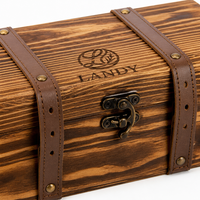 Boîte à spiritueux en bois massif écologique de qualité supérieure avec logo personnalisé, finition en bois naturel, étui de rangement pour spiritueux, cadeau d'entreprise professionnel