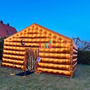 <span class=keywords><strong>Tenda</strong></span> Gonfiabile per Feste Cubo Dorato Casa Cubica Gonfiabile per Rave <span class=keywords><strong>Tenda</strong></span> Esterna - Product Image 1