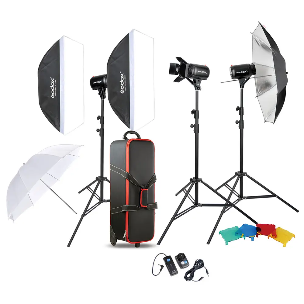 Godox SK400II X3 Flash Kit 400Ws 2.4G ชุดแฟลชแฟลชแบบยึดสำหรับกล้องวิดีโอแสงแฟลช