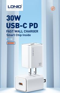LDNIO Vente en gros <span class=keywords><strong>Chargeur</strong></span> Pd US/EU <span class=keywords><strong>30w</strong></span> <span class=keywords><strong>Chargeur</strong></span> rapide de type C d'origine Adaptateur de <span class=keywords><strong>chargeur</strong></span> de téléphone portable Câble pour téléphone 13 <span class=keywords><strong>14</strong></span> <span class=keywords><strong>Pro</strong></span> Max - Product Image 2