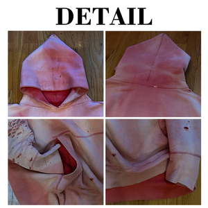 Sweat à capuche homme personnalisé, épais, vintage, délavé au soleil et à l'acide, coupe oversize, effet usé, uni, vierge, de créateur - Product Image 6