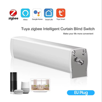 Ensemble de moteurs de rideau électrique Tuya Smart Zigbee Contrôle par application WiFi Fonctions de télécommande Smart Timing Compatible Alexa Google Assistant