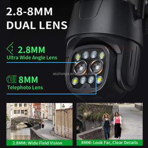 2K 1080P WIFI de seguridad IP cámara inalámbrica 2MP 3G tarjeta SIM 4G al aire libre <span class=keywords><strong>PTZ</strong></span> CCTV cámara de vigilancia 40W <span class=keywords><strong>20A</strong></span> Panel Solar de la batería CamHi - Product Image 3