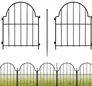 Buitentuin Metalen Tuin Rand Hek Paneel Geen Grave Dier Barrière Voor Hond & Konijn Decoratieve Tuin Trellis - Product Image 5