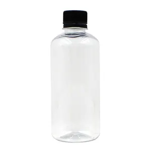 Botol PET Transparan Sekali Pakai Kelas Makanan 350Ml 12 Oz Botol Jus Plastik Bening dengan Tahan Anak