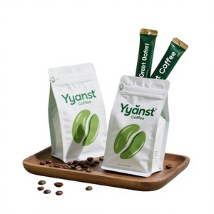 Suplemento dietético de alto efecto, soporte energético, control de grasa Delgado, pérdida de peso, granos de café verde en polvo, café verde - Product Image 1