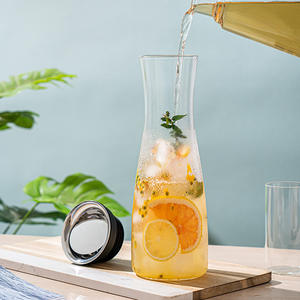 Pichet à eau froide en verre épais de style japonais 1200 ml, résistant à la chaleur, pour jus et thé, idéal pour les fêtes - Product Image 3