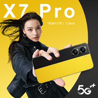 Smartphone X7 Pro 5G Más Vendido, 16GB+1TB, Doble SIM, Doble Modo de Espera, Android, 8000mAh, Pantalla 2K, Cámara Trasera de 108MP, Francés, Español