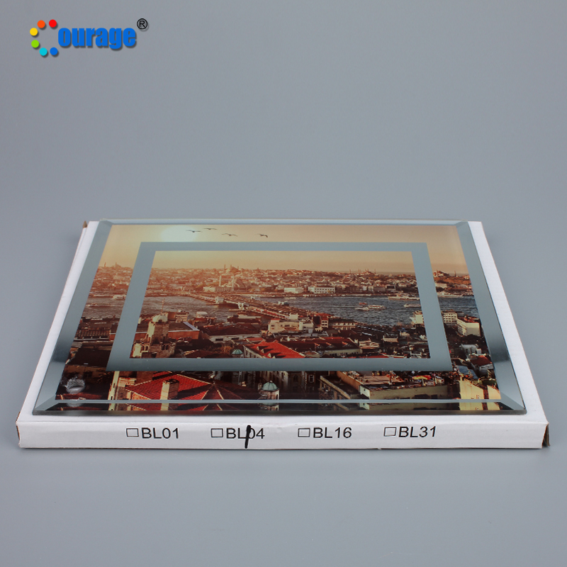 BL-04 Frameless Glass Photo Picture Frame Design Wholesale