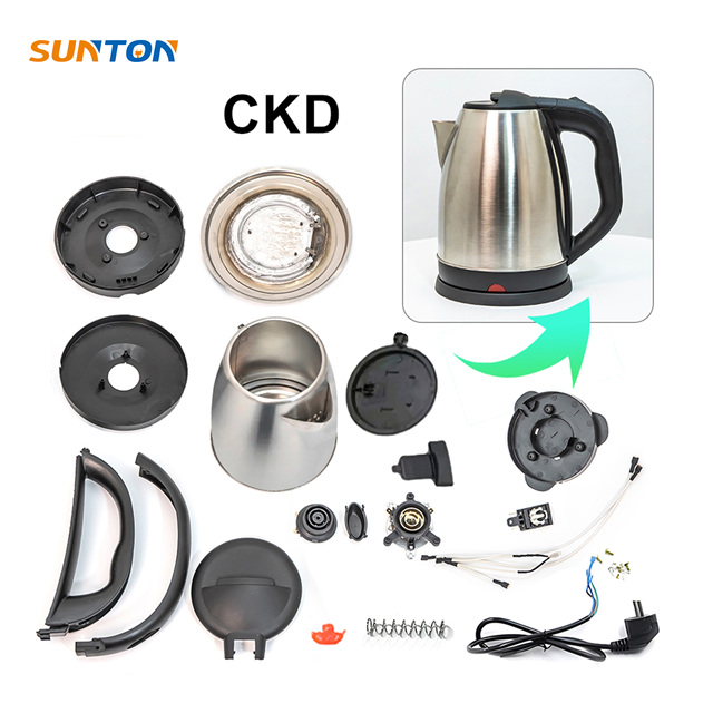 SUNTON customizable CKD/SKD stainless Steel electrical kettle spare parts