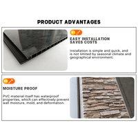 Panneaux muraux en pierre de PVC de haute qualité - Durables et imperméables pour la décoration extérieure/intérieure