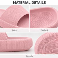 Sandales à logo personnalisé en EVA à bande large, bout ouvert, dessus texturé, semelle épaisse de 4 cm, semelle chevrons, OEM ODM, emballage personnalisé