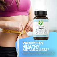 Cápsulas de vitamina de soporte de etiqueta privada Magnesio Coenzima Q10 Soporte Control de peso Digestión Cápsulas saludables