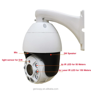 <span class=keywords><strong>Camera</strong></span> IP Tốc Độ PTZ IR Tự Động Theo Dõi Hình Người Phóng To Quang Học <span class=keywords><strong>POE</strong></span> 30X Wifi Không Dây 5MP Loa MIC Nhận Diện Người Khe Cắm Thẻ TF - Product Image 5