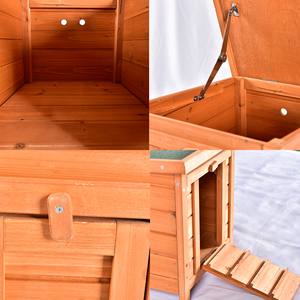 Vente en gros usine : <span class=keywords><strong>Cage</strong></span> à lapins et hamsters en bois respirante et écologique, mobilier extérieur pour lapins toutes saisons - Product Image 5