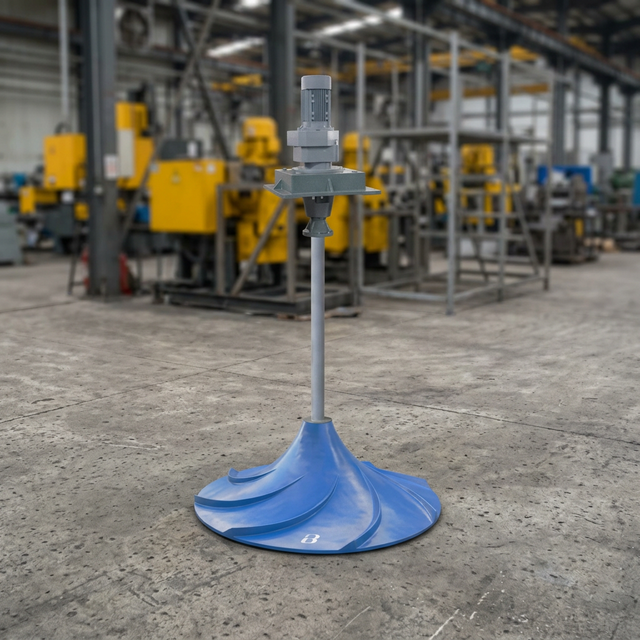 Efficiency Hyperboloid Mixer FRP Impeller Vertical Wastewater Agitator for Anoxic Denitrification Tank Sewage Treatment Plant