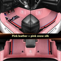 Tapis de sol de voiture en cuir imperméables 5D, taille personnalisable, ajustement parfait, décoration, nettoyage facile, anti-salissures, ensemble complet avant et arrière