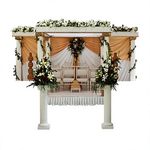 Mandap de Boda con Seis Pilares Romanos de Fibra FRP, Fabricante de Mandaps para Bodas Indias - Product Image 1