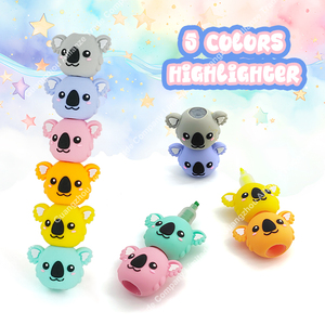 Marcadores de 5 Colores con Forma de Estrella de Cinco Puntas, Lindos Marcadores de Koala Desmontables y Combinables, Rotuladores de Colores para Pintar, Creativos Marcadores de Graffiti - Product Image 4