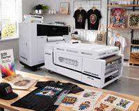 Nouvelle machine d'impression DTF semi-automatique intégrée à quatre têtes de 60 cm pour vêtements et textiles personnalisés, haute productivité