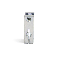 Support en U en acier zingué usiné CNC de précision, connecteur à fourche, pièce de quincaillerie, fabrication OEM personnalisée, faible MOQ