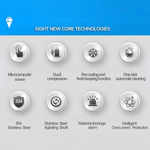 Congelador de Helados Robusto de Acero Inoxidable con Sistema de Inflado Mejorado con Doble Bomba de Aire para Heladerías - Product Image 6