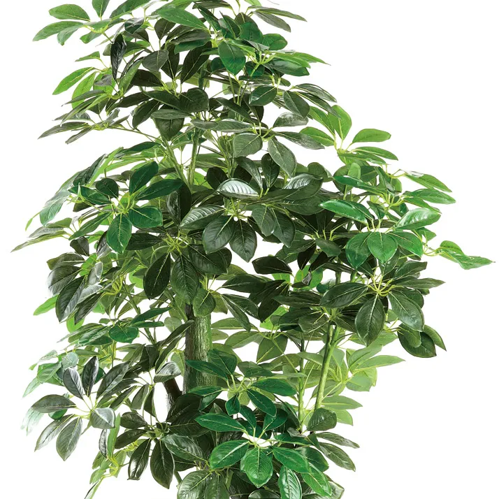 Arbre décoratif artificiel en plastique, bonsaï, feuilles à 7 étoiles, livraison gratuite