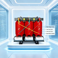 Transformateur triphasé sec SCB13 2500 kVA 10 kV/400 V, faible bruit, ignifuge, pour postes de transformation intérieurs et parcs industriels