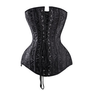 Corsé Gótico Blanco Ecowalson, Corsé Largo, Corsé Sobrepecho, Corsé con Varillas de Acero en Espiral, Cincher de Cintura, Tallas Grandes XS-6XL - Product Image 5