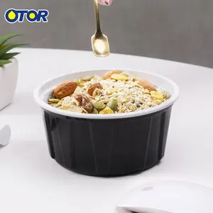 Otor 12oz container bữa ăn chuẩn bị Hộp bao bì thực phẩm cho nhà hàng Takeaway Dã Ngoại lưu trữ bộ có nắp đậy